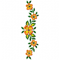 Flowers And Tree Embroidery Design 4 Flowers And Tree Embroidery Design 4